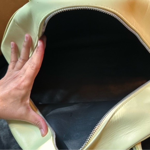 Calvin Klein runway designer collection leather yellow bowling bag studio luxury - Picture 14 of 17